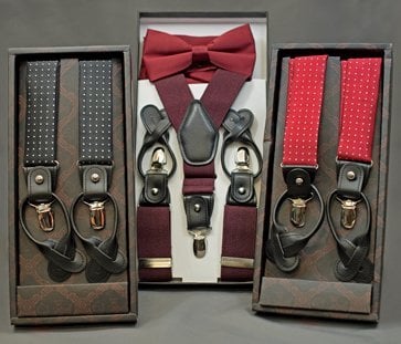 Suspenders are a stylish alternative to a belt