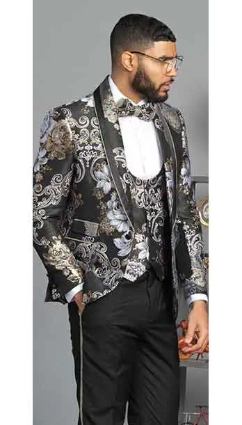 Black-slim-fit-3Pc suit