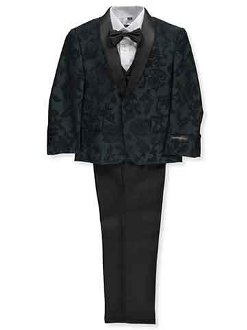 Boy's suit black pattern