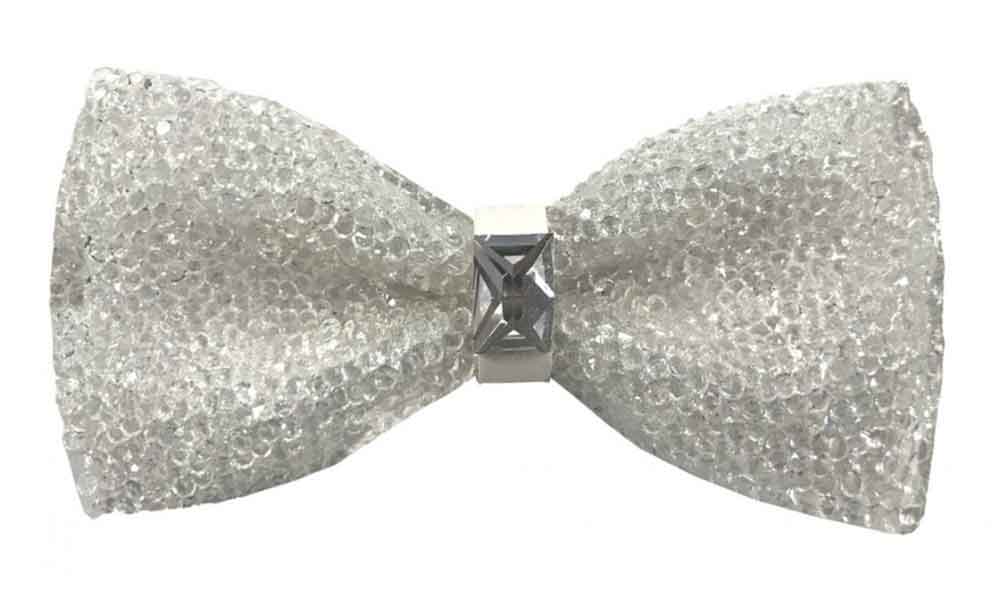 Fancy Bow Tie - White