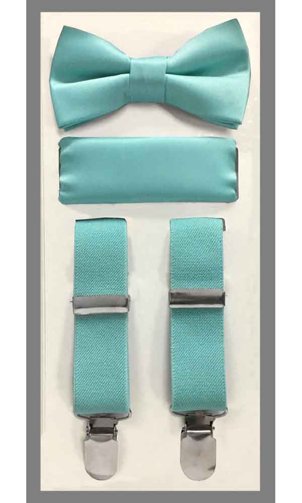 KIDS' Suspender Set - Aqua
