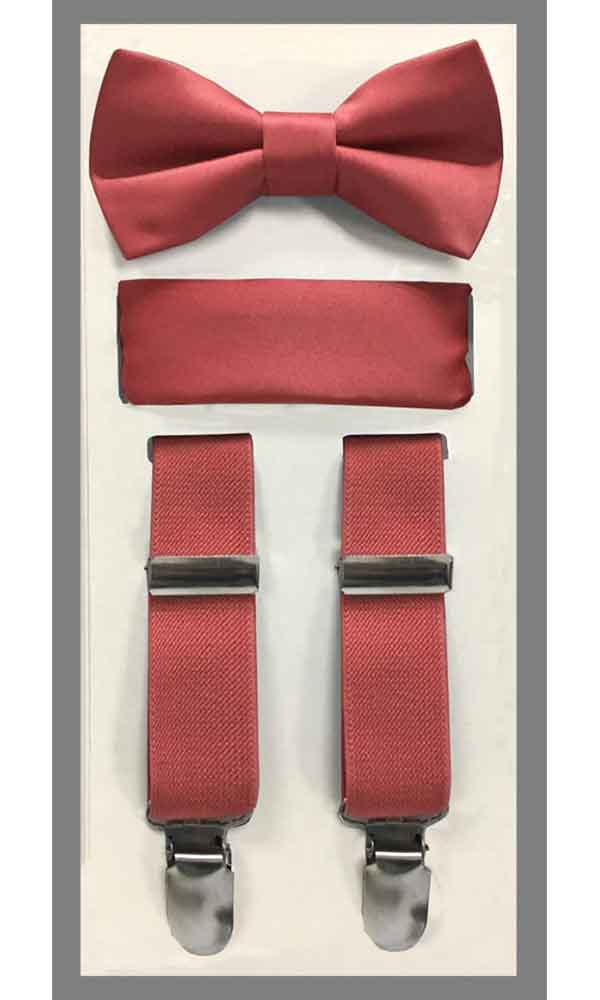 KIDS' Suspender Set - Rose