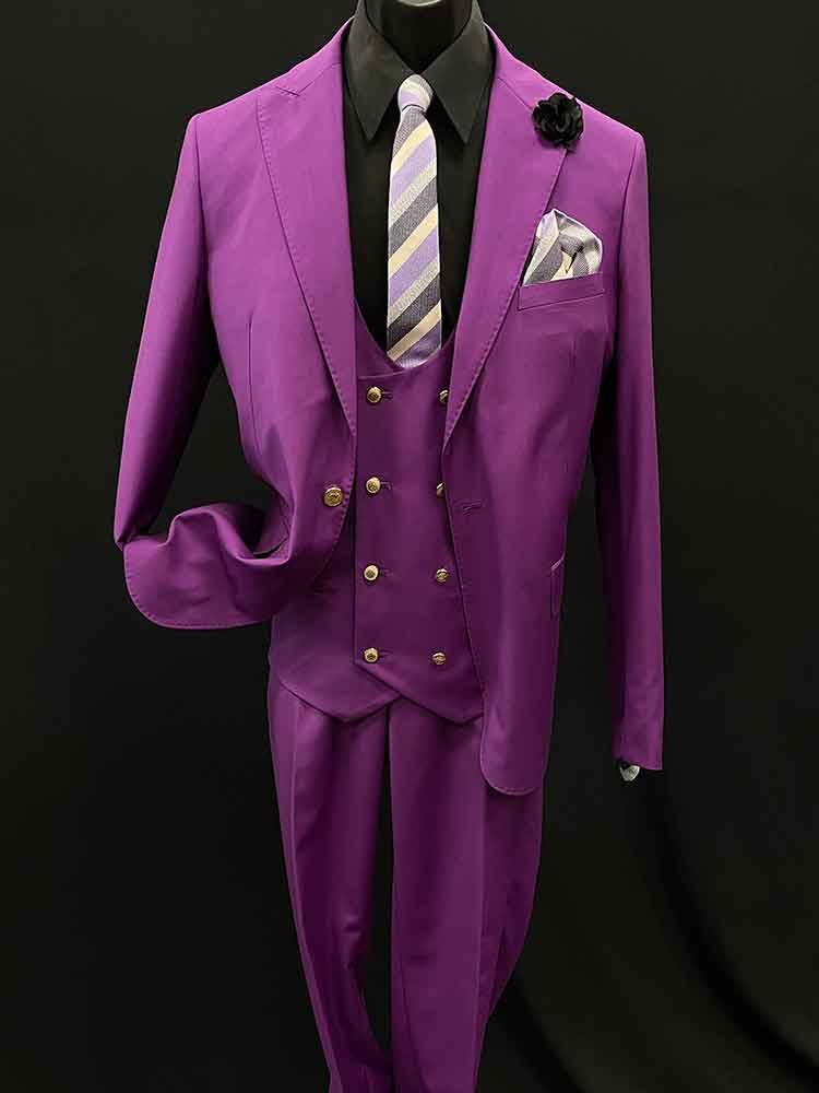 3-Piece Purple Suit