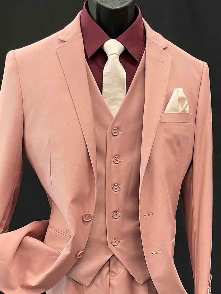 3-Piece Salmon Suit