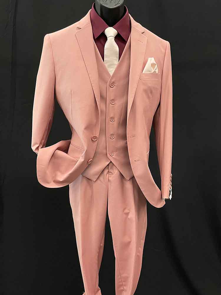 3-Piece Salmon Suit