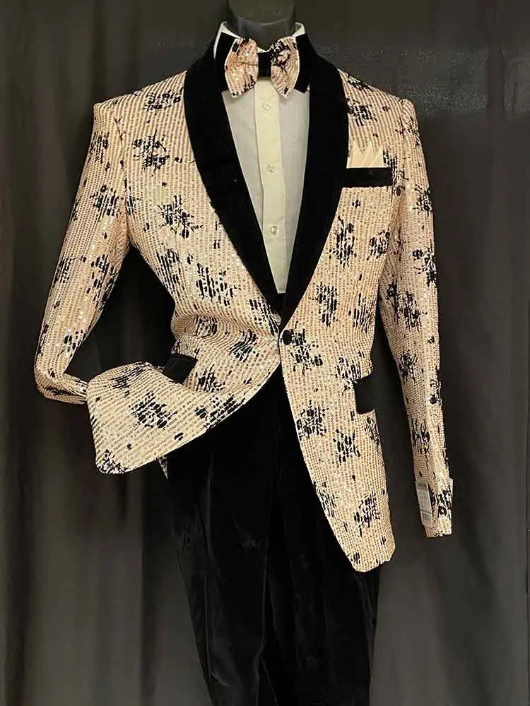 2-pc orange suit - Men In Style Orlando