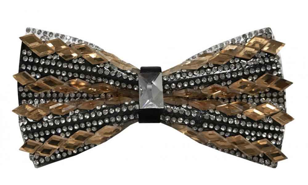 Fancy Bow Tie - Gold