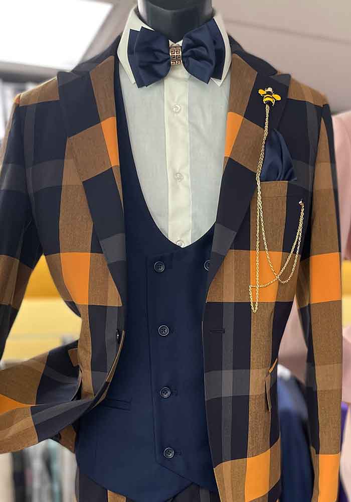 Men In Style Orlando - Orange Suits