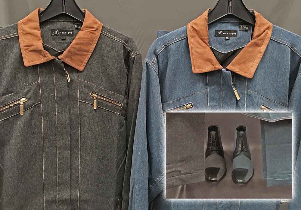 Denim Suits with matching shoes