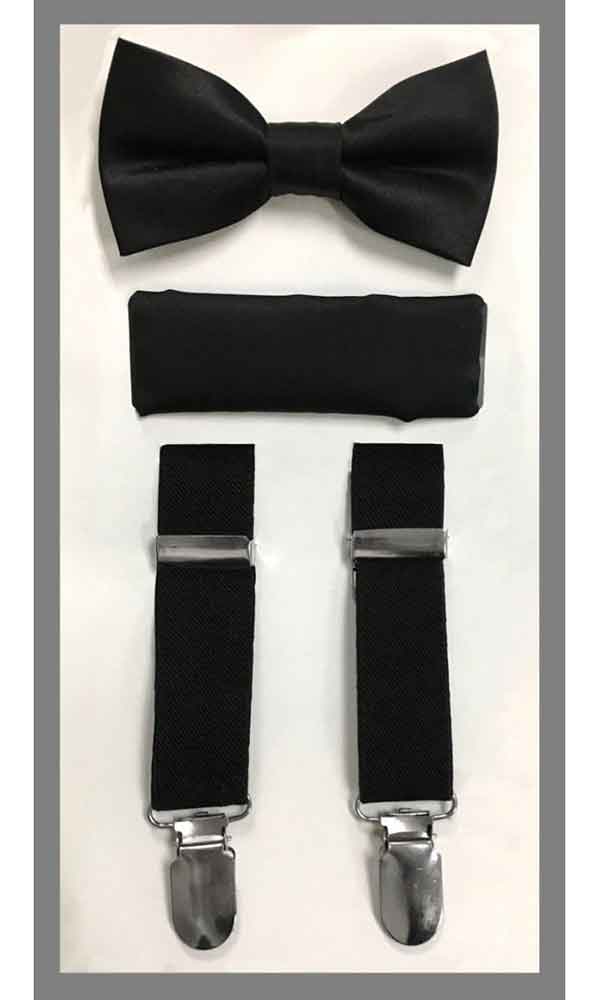 KIDS' Suspender Set - Black